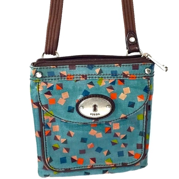 EUC FOSSIL KEY PER CROSSBODY - Picture 1 of 7